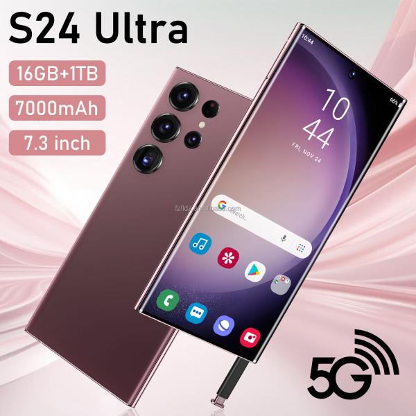 Original 7.3 Inch S24 Ultra 5G Android 13 Smartphone 16GB+1TB HD Screen Resolution Dual SIM Gaming Mobilephone 3G4G5G Cellphone