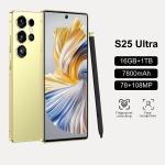2025 Ultra 5G Smartphone S25 Android 7.3 Inch HD Screen 108MP Rear Camera 16+1TB Gaming Phone Deca Core CPU Hot Sale Spanish