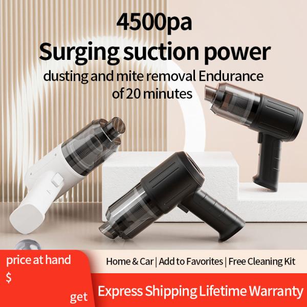 Dabai Wet Dry Car Vacuum Cleaner Small Handheld Strong USB Wireless Charging Dual-Use Suction Blowing for Household Car Use