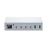 6-Port High Power 140W PD3.0 USB C Charger Fast Charging 100W Charger Digital Display Smart Charging Laptop PC Mobile Phones X6Q