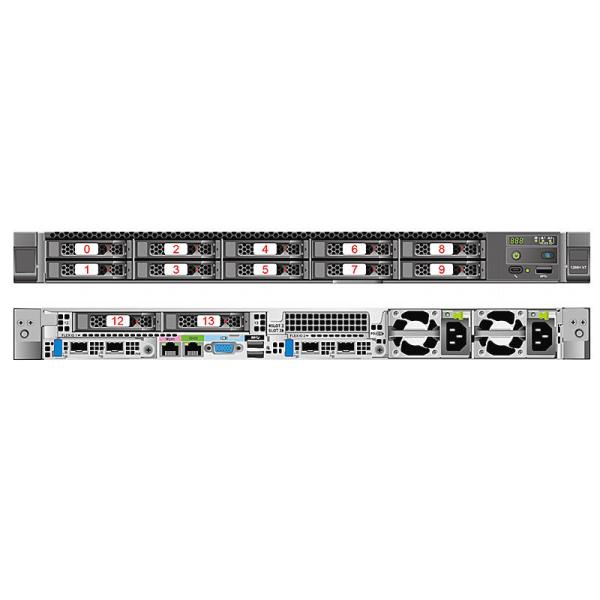 China Outlet Brand FusionServer 1288H7 1U Dual-socket Rack Server 32 X DDR5 DIMMs, with up to 4800 MT/s Speed