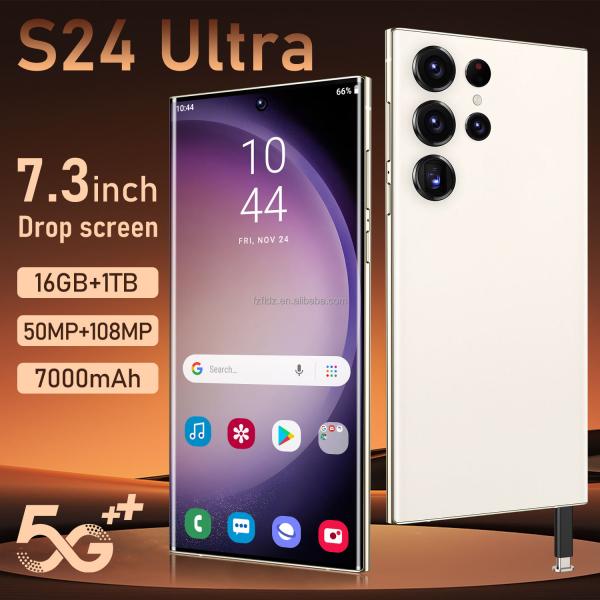 Original Hot Sale S24 ultra Mobilephone 16GB+1TB 5G Dual SIM Cellphone Android 13 S24 ultra 5g 7.3 Inch Gaming Smartphone