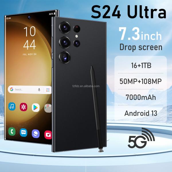 Original Hot Sale S24 ultra Mobilephone 16GB+1TB 5G Dual SIM Cellphone Android 13 S24 ultra 5g 7.3 Inch Gaming Smartphone