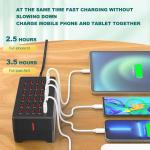 150W 30 Ports Multi USB Charger Multiple Devices Docking Station USB Charging Station 5V/2A Classroom for iPad Cell Phones