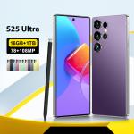 2025 Ultra 5G Smartphone S25 Android 7.3 Inch HD Screen 108MP Rear Camera 16+1TB Gaming Phone Deca Core CPU Hot Sale Spanish