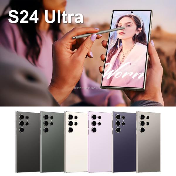 High Quality Original S24 Ultra Phone 7.3 Inch HD Screen Dual SIM Android 13 5G 16GB+1TB 108MP Rear Camera Spanish Operating