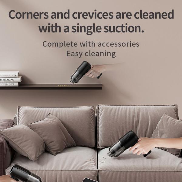 Car Vacuum Cleaner High Suction Lower Noise Blow Suction Cordless Handheld Vacuum Cleaner for Car Home
