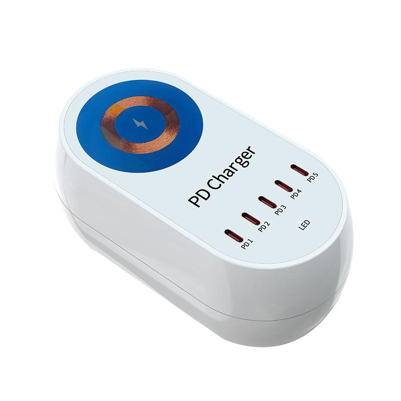 2025 Wireless 140W GaN USB Type C PD 100W Charger Fast Charging for Multiple Phones Tablets Multifunction USB Computer Charger